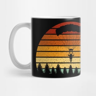 Vintage Sunset Skydiving Gift For Skydivers Mug